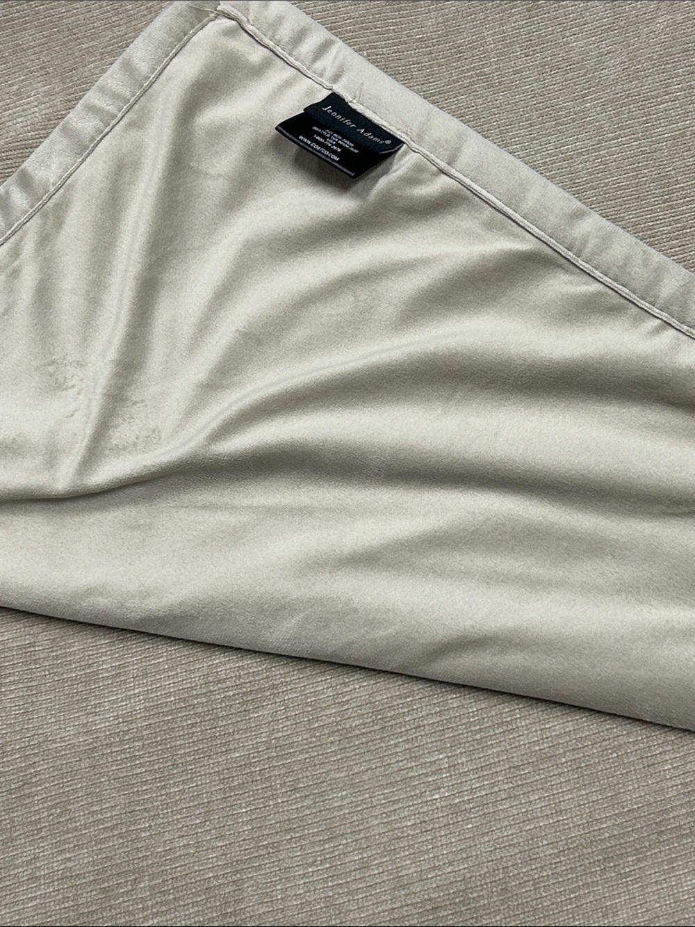 Luxe Cream Velvet Throw blanket 50X60
